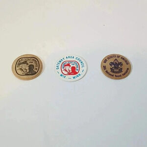 Boy Scouts 1981 National Jamboree Wooden Nickels